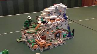 Lego Minecraft The Mountain Cave Set 21137 Set Review [upl. by Llehsram]