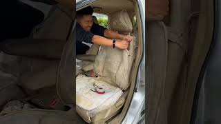 pro detailing pressure wash interior cleaning of the dirtiest car shorts ytshorts detailing [upl. by Lurleen]