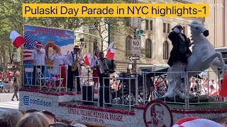 the 86th Annual Pulaski Day Parade in New York City [upl. by Derrik]