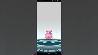 EVOLUTING SPRITZEE INTO AROMATISSE shorts gameplay pokemongo [upl. by Darcee]