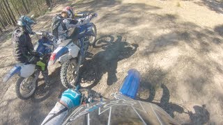 yz125 trail riding part 1 [upl. by Nednil]