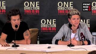 One Direction This Is Us New York Press Conference with Harry amp Niall [upl. by Ybur]