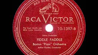 1948 HITS ARCHIVE Fiddle Faddle  Boston Pops 1st recorded version [upl. by Elegna]