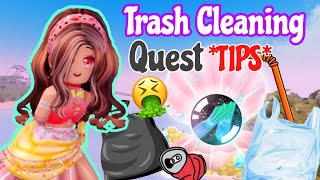 QUICK amp EASY How To Do The BEACH TRASH CLEAN UP QuestRoyale High Summer Quests Wave 2 Update [upl. by Alym503]