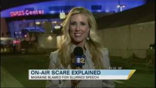 Reporter Serene Branson Not a Stroke Just a Migraine 021811 [upl. by Etennaej830]