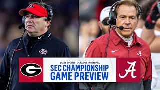 2023 SEC Championship FULL PREVIEW No 1 Georgia vs No 8 Alabama I CBS Sports [upl. by Iman]