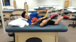 Osgood Schlatter Disease Stretching and Strengthening exercises [upl. by Trinette]