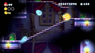 New Super Mario Bros U  Soda JungleGhost House Star Coin and Secret Exit Guide [upl. by Wershba583]