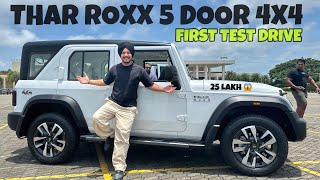 Mahindra Thar Roxx 5 Door 4X4 AUTOMATIC 😱 FIRST TEST DRIVE [upl. by Malcolm578]