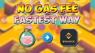 SLP TO BINANCE NO GAS FEE FASTEST WAY [upl. by Otsuj438]