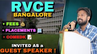 RVCE College Review 2023 🔥Rank 1 in COMEDK Placements Fees Cutoff Campus tour Fest rvce [upl. by Danae]