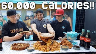 The BIGGEST FOOD CHALLENGE in AUSTRALIA 60000 Calories EPIC MEAL TIME SIZE CHEAT MEAL [upl. by Saixela]