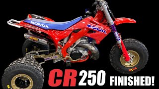 Modern ATC250R  Honda CR250 Dirt Bike Conversion Finished [upl. by Eddy]