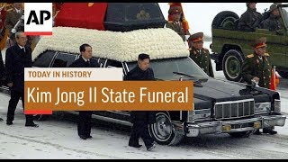 King Jong Il State Funeral  2011  Today In History  28 Dec 17 [upl. by Nyllij]