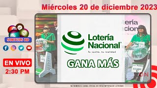 Lotería Nacional Gana Más en VIVO │Miércoles 20 de diciembre 2023 [upl. by Yanahc]