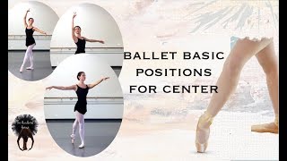 Basic Body Positions of Classical Ballet for Center Floor [upl. by Lucic213]