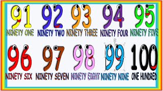 Numbers in English 1 to 100 for Children Números en Inglés para Niños [upl. by Noiz]