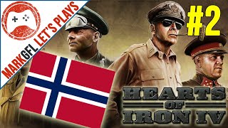 Hearts of Iron IV Norway Historical Playthrough  part 2 [upl. by Arral]