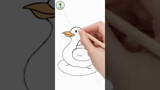 Draw VẼ CON VỊT Like a PRO in 1 Minutes So Easy [upl. by Fraya4]