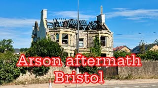 Brent Knoll House Bristol after yesterday’s arson [upl. by Alvita626]