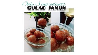 How to make homemade Gulab jamunwith 3 ingredients only [upl. by Oruhtra]