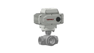 Valworx Electric Actuated Stainless 3Way T Port Ball Valves [upl. by Gilli]