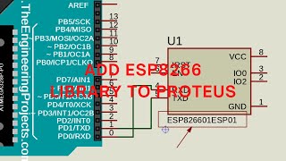 Esp8266 Library Proteus  How Add Esp8266 Library to Proteus  wifi module proteus [upl. by Quickman]