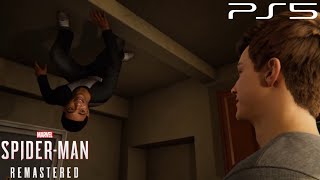 Miles Tells Peter His Secret Mid Credit Scene  SpiderMan Remastered PS5 [upl. by Aicats]