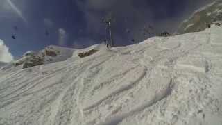 Massive Double Backflip Crash  Crans Montana 2014  Freeski POV Series [upl. by Victor]