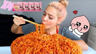 NEW CARBO FIRE NOODLE LIMITED EDITION 먹방 MUKBANG amp HOTDOG [upl. by Solrac]