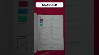 Nuancier pour crayons de couleur shortsvideoyoutube nuancier [upl. by Eras86]