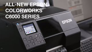 Epson ColorWorks C6000 Series Desktop Colour Label Printers  Take a Tour [upl. by Bui535]