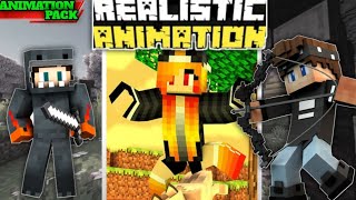 Best Animation Addons For Minecraft PE 121 HINDI  Animation Minecraft [upl. by Jobie]