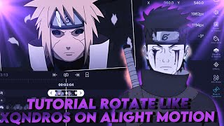 TUTORIAL ROTATION LIKE XQNDROS  ALIGHT MOTION 40FREE PROJECT IN DESCRIPTION [upl. by Melany]