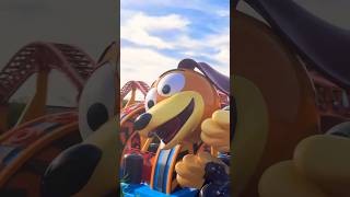 Disney Worlds Slinky Dog Dash Roller Coaster  What’s Up disney shorts toystory [upl. by Nylaf20]