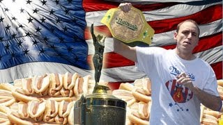 Coney Island Nathans Hot Dog Competition Chestnut Victory [upl. by Eliason]