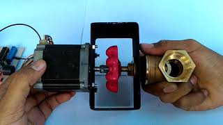 Demo Stepper Driven Control Valve 1 Inch Support Arduino hub WA 085646399200 [upl. by Lletnahc]