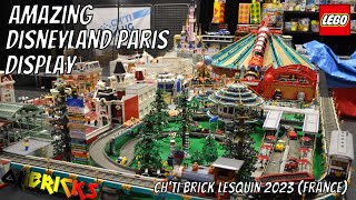 Amazing Disneyland Paris LEGO Display  Chti Brick Lesquin 2023 France [upl. by Darya]