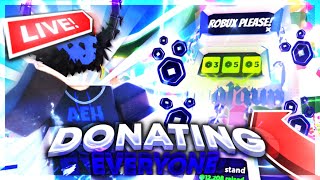 🔴Donating Robux To EVERY Viewer [upl. by Leirol]