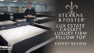 Stearns amp Foster Lux Estate Cassatt Luxury Firm Pillow Top Mattress Expert Review [upl. by Aniraad850]