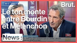 Grosse tension entre JeanLuc Mélenchon et JeanJacques Bourdin [upl. by Enej]