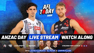 Essendon vs Collingwood Live Stream ANZAC Day Watch Along  AFL Today [upl. by Einna]