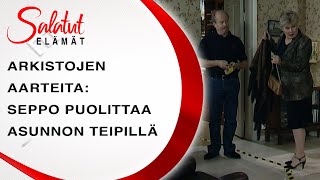 Seppo puolittaa asunnon teipillä  Arkistojen aarteita  Salatut elämät [upl. by Nosittam]