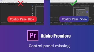 How to fix Adobe Premiere Pro Control Panel not showing  Control panel missing  Morethan Fix [upl. by Hanson806]