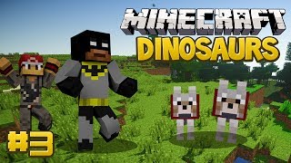 Minecraft Dinosaurs Mod Fossils and Archaeology Survival Series Episode 3  Doggy Door [upl. by Bamberger]