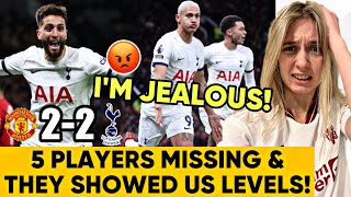 Spurs Showed us Levels🤬 Porro amp Bentancur incredible FFS Man Utd 22 Tottenham Reaction [upl. by Zedecrem]