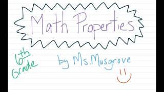 Math Properties  Commutative Associative Identity Distributive [upl. by Maia714]