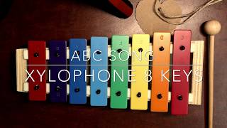 How to play ABC song on xylophone 8 keys [upl. by Strait379]