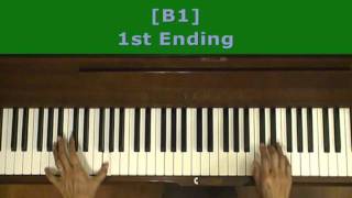 Billy Joel Root Beer Rag Piano Tutorial sped [upl. by Sikko]