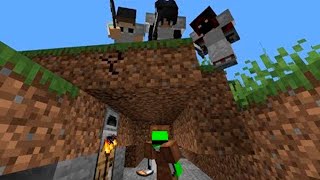 Minecraft Speedrunner VS 3 Cazadores [upl. by Norvell]